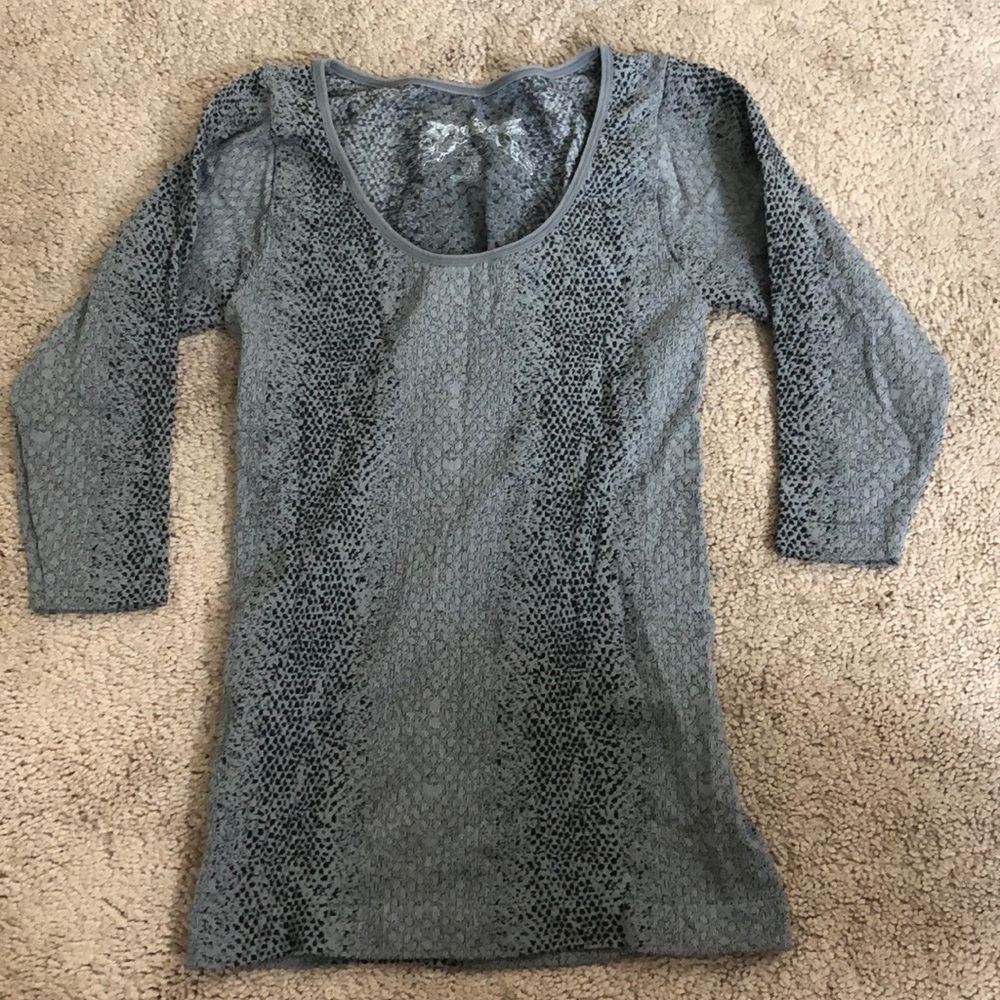 SNAKESKIN PRINT FITTED TOP